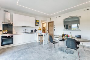 Kitchen and dining area