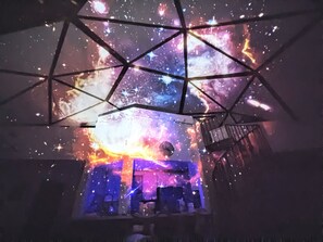Downstairs view of planetarium projector