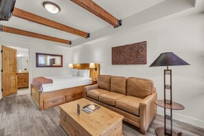 Suite B- Queen Bed and Queen Sofa Sleeper, Kitchenette, and En suite Bath.