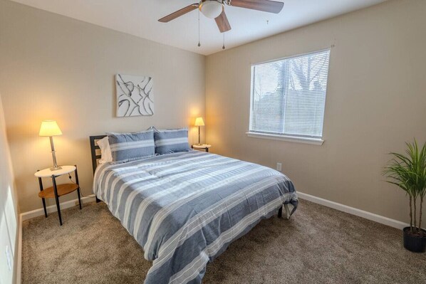 Enjoy a cozy bedroom with plenty of space to stretch out