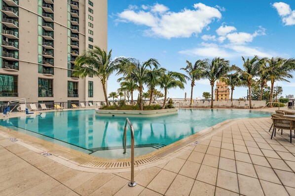 Luxury pool deck