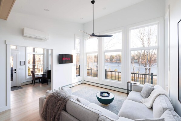 Just look at those views! Sure, there's a smart TV in this room as well, but do you even need it!?