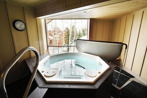 Outdoor Hot Tub and Hall Entry - Outdoor Hot Tub and Hall Entry