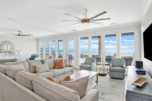 Gulf views from the 1st floor living area