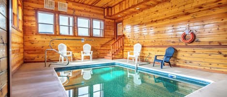 Dream Inn the Smokies' private heated indoor pool