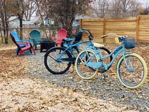 Backyard | Lounge Furniture, Fire Pit, Bicycles