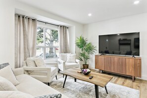 Our place comes with a smart tv with access to all your favourite apps. 