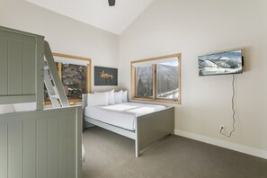 Indoors, Floor, Flooring, Bed, Furniture