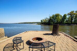 river view from fire pit
