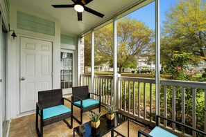Private Enclosed Patio Seating
