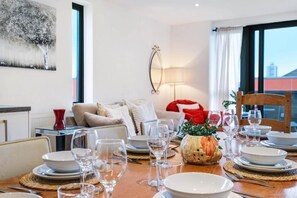 Dining table seats 8