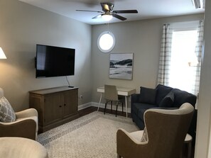 Natural light from windows in living room