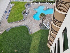 view from balcony