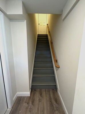 Flight of stairs to your main living space