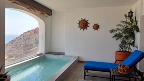 Vista Encantada terrace with private plunge pool & serene Baja views.