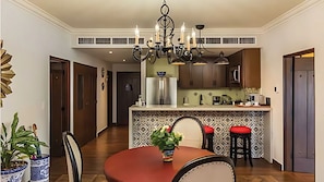 Vista Encantada suite with full kitchen, bar & modern Mexican design.