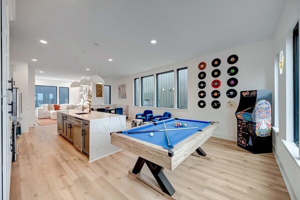Enjoy your Nashville getaway in this spacious vacation rental with a chic game room, perfect for large groups or a luxury bachelorette party in downtown!