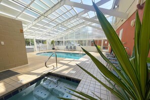 Gatlinburg Towers indoor Oasis! Equipped with a Resort-Style indoor pool and hot tub for your enjoyment!