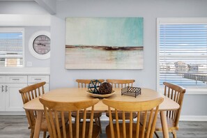 Dine in style with this cozy and inviting dining area