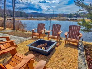 Firepit by the lake