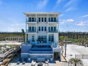 Beachfront elevated oasis with private pool,  deck and  stunning views