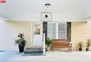 Spacious covered garage offering protection and convenience