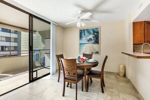 Dining table with seating for 4