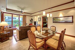 Dining and living area