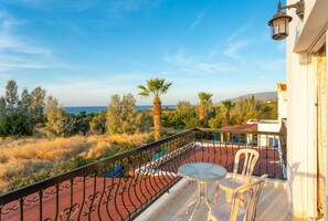Balcony with sea views
