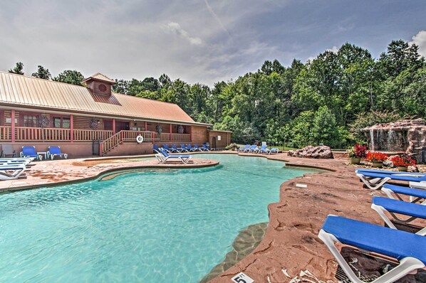 Gatlinburg Vacation Rental | 2BR | 2BA | Stairs Required | 1,500 Sq Ft