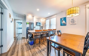 Enjoy meals together in the bright and spacious kitchen