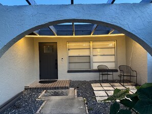 Front door of home.