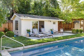 Work + Fitness: Our Pool House offers the perfect balance of both.
