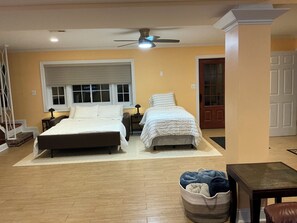 STUDIO WITH QUEEN SOFA & XL-TWIN BEDS