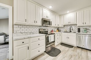 Kitchen | Single-Story House | In-Unit Laundry | Central Heating & A/C
