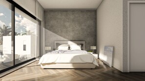 Large bedrooms with sea view from the fist floor and en suite bathroom.