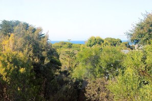 Water views from enclosed outdoor area
