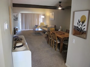 Entry way and living room