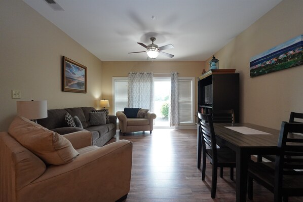 Cozy Living Space with Porch Access
