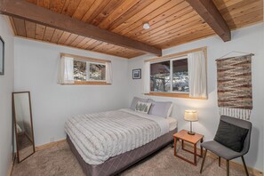 Bedroom 1 on main floor with queen bed