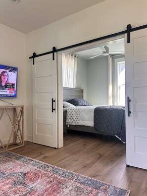 barn door to bedroom