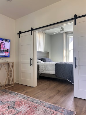barn door to bedroom
