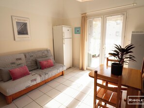 Living room with sofa bed