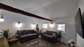 Living Room with Original beam