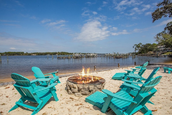 Have a fire by the water