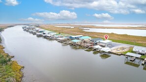 Water and fishing all around the camp.