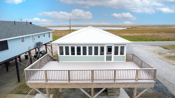 Large upper level deck to enjoy every sunrise and sunset.