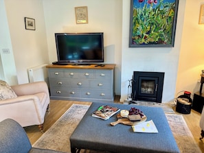 Wood burner and smart tv