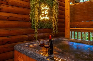 Soak like a local in our brand new hot tub!