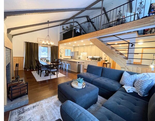 Welcome to the Evergreen Pine Retreat. Where you can kickback and relax in style